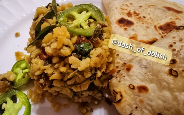 Yellow Moong Dal With Methi Bhaji And Tarka