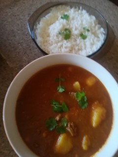 Steak With Butter Bean Curry