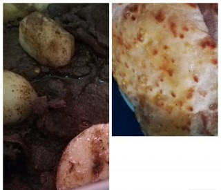Steaky Fillets/potatoes With Naan
