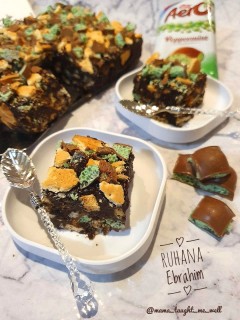 Mint Marie Biscuit Delight (no Bake)