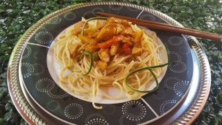 Chicken Strips & Spagetti