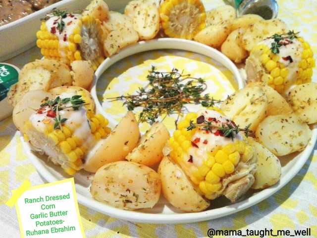 Ranch Corn & Garlic Potatoes