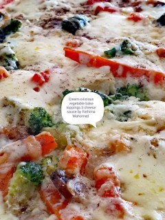 Cream - O-licious Vegetables Bake With Three Cheese Sauce