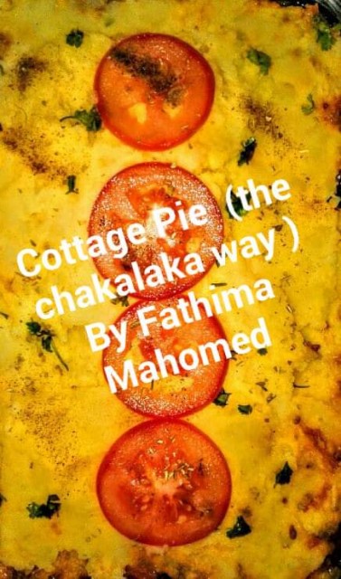 Cottage Pie -the Chakalaka Way Topped With Light Creamy Mash Potatoes