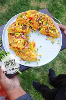 Sweetcorn Fritter Omelettes