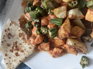 Chicken And Bhinda (okra) With A Twist