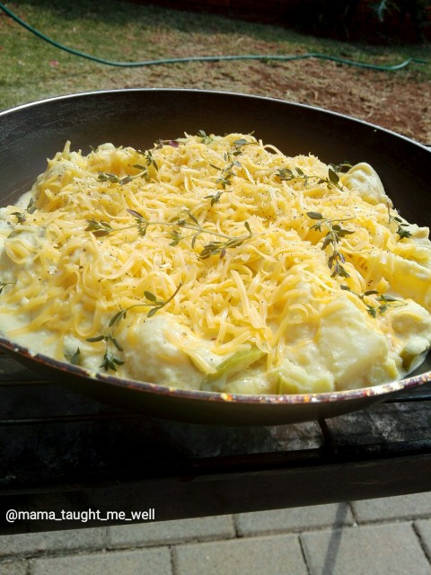 Creme Fraiche Rosemary Skillet Potatoes