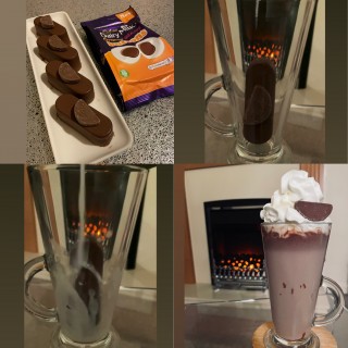 Chocolate Orange Hot Chocolate Log
