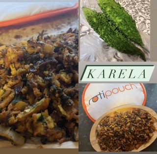 Karela With Masala Egg
