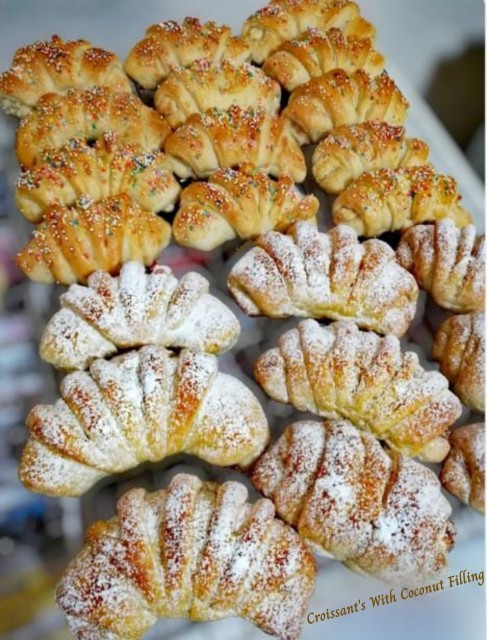 Croissants With Coconut  Filling