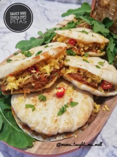 Saucy Bbq Steak Pitas