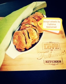 Brinjol Wheels With Buttery Batter