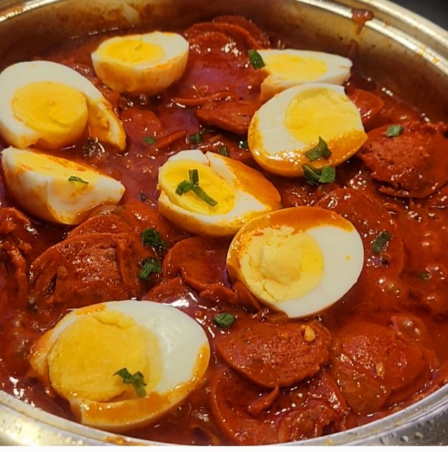 Polony And Boiled Egg Curry