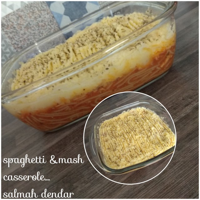 Spaghetti And Mash Casserole