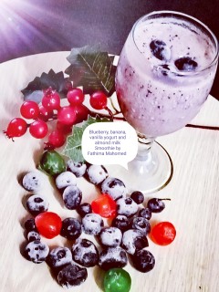 Blu-berry-licious, Banana Vanilla Yogurt Smoothie