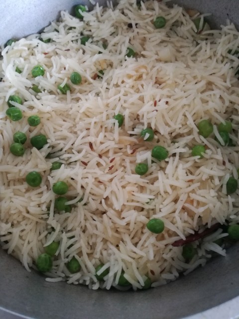 Easy Matar Pulao (rice With Peas)
