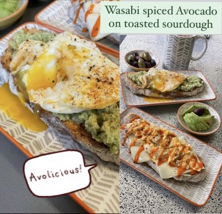 Wasabi Spiced  Avocado On Toasted Sourdough