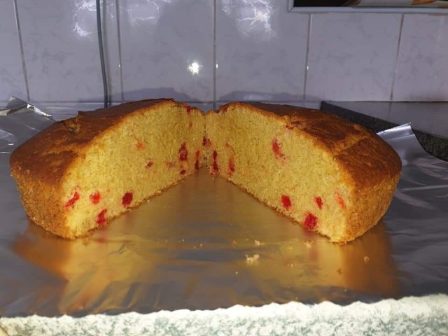 Coconut And Cherry Cake