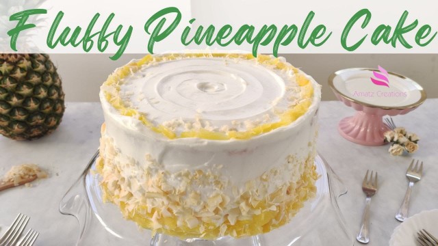 Fluffy Pineapple Cake 🍍
