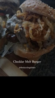 Cheddar Melt Burger